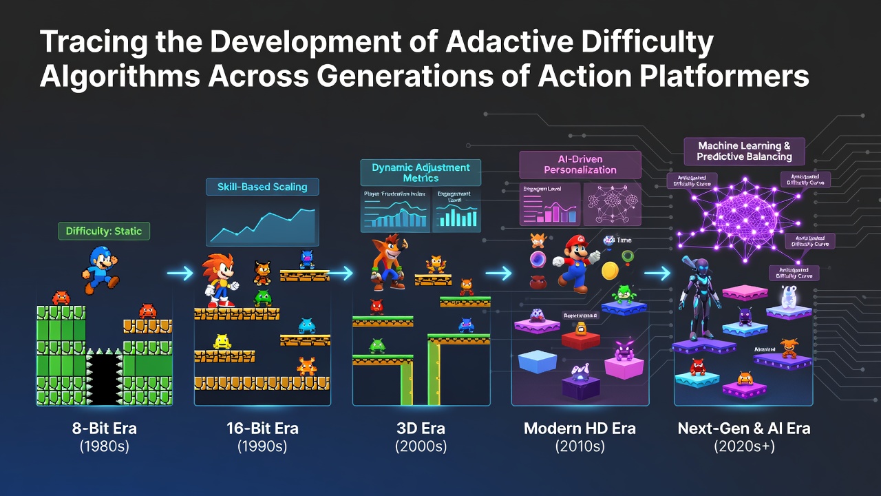 Early action platformer screenshot showing fixed enemy patterns from 1980s hardware era