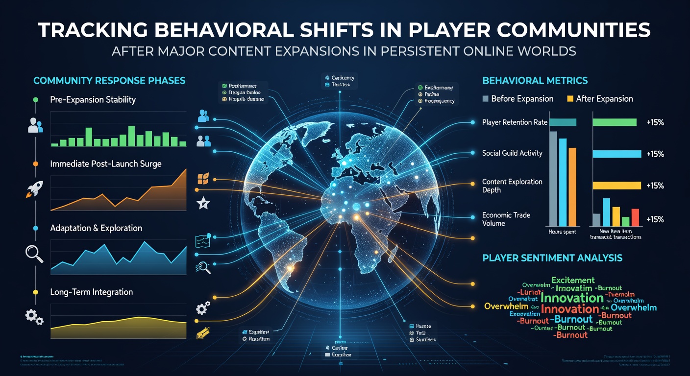 Player community activity spikes visible on server dashboards after a major expansion launch in a persistent online world