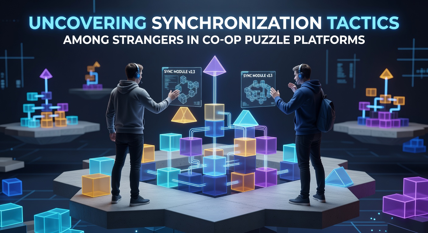 Players coordinating movements in a co-op puzzle platform environment